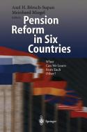 Pension Reform in Six Countries edito da Springer-Verlag GmbH