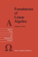 Foundations of Linear Algebra di Jonathan S. Golan edito da Springer Netherlands