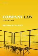 Company Law di Brenda Hannigan edito da Oxford University Press