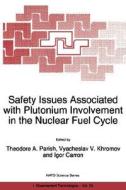 Safety Issues Associated with Plutonium Involvement in the Nuclear Fuel Cycle edito da Springer Netherlands