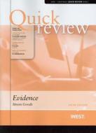 Goode, S:  Quick Review of Evidence di Steven Goode edito da West Academic
