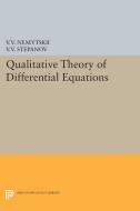 Qualitative Theory of Differential Equations edito da Princeton University Press