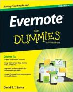 Evernote For Dummies di David E. Y. Sarna edito da John Wiley & Sons