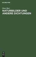 Naturbilder und andere Dichtungen di Hans Baer edito da De Gruyter
