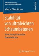 Stabilität von ultraleichten Schaumbetonen di Albrecht Gilka-Bötzow edito da Gabler, Betriebswirt.-Vlg