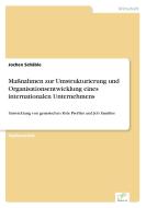 Maßnahmen zur Umstrukturierung und Organisationsentwicklung eines internationalen Unternehmens di Jochen Schäble edito da Diplom.de