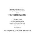 First Philosophy di Edmund Husserl edito da Springer-Verlag GmbH