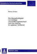 Die Mangelhaftigkeit von Anklage und Eröffnungsbeschluß und ihre Heilung im späteren Verfahren di Markus Schäpe edito da Lang, Peter GmbH
