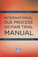 International Due Process and Fair Trial Manual di Christopher Kip Hale, American Bar Association edito da AMER BAR ASSN