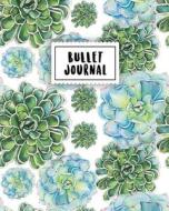 Bullet Journal: Turquoise Cactus Watercolor - 150 Dot Grid Pages (Size 8x10 Inches) - With Bullet Journal Sample Ideas di Masterpiece Notebooks edito da Createspace Independent Publishing Platform