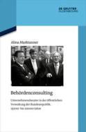 Behördenconsulting di Alina Marktanner edito da de Gruyter Oldenbourg