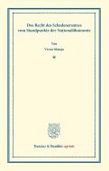 Das Recht des Schadenersatzes vom Standpunkte der Nationalökonomie di Victor Mataja edito da Duncker & Humblot