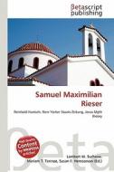 Samuel Maximilian Rieser edito da Betascript Publishing