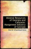 Mineral Resources Of Georgia And Caucasia di David Ghambashidze edito da Bibliolife