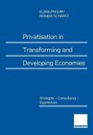 Privatisation in Transforming and Developing Economies di Jürgen Klenk, Christine Philipp, Rolf-Dieter Reineke, Norbert Schmitz edito da Gabler Verlag
