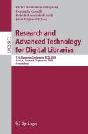 Research and Advanced Technology for Digital Libraries edito da Springer-Verlag GmbH