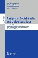Analysis of Social Media and Ubiquitous Data edito da Springer-Verlag GmbH