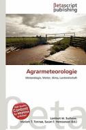 Agrarmeteorologie edito da Betascript Publishing