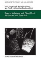 Recent Advances of Plant Root Structure and Function edito da Springer Netherlands