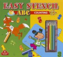 Easy Stencil ABC: Counting [With 4 Colored Pencils] edito da Yoyo Books
