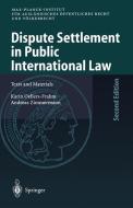 Dispute Settlement in Public International Law edito da Springer Berlin Heidelberg
