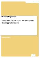 Steuerliche Vorteile durch niederländische Holdinggesellschaften di Michael Morgenstern edito da Diplom.de