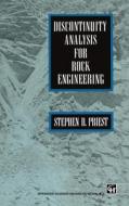 Discontinuity Analysis for Rock Engineering di S. D. Priest, Stephen D. Priest edito da Chapman & Hall