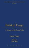 Political Essays di James Cooper, Thomas Cooper edito da BLOOMSBURY 3PL