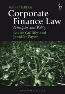 Corporate Finance Law di Jennifer Payne, Prof. Louise Gullifer edito da Bloomsbury Publishing PLC