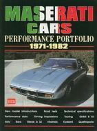 Maserati Cars Performance Portfolio 1971-1982 di R. M. Clarke edito da Brooklands Books Ltd