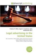 Legal Advertising In The United States edito da Betascript Publishing