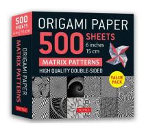 Origami Paper 500 Sheets Matrix Patterns 6 (15 CM) edito da Periplus Editions