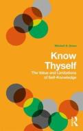 Know Thyself di Mitchell S. Green edito da Taylor & Francis Ltd