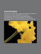 Statistiques: Population, Statistique, R di Livres Groupe edito da Books LLC, Wiki Series