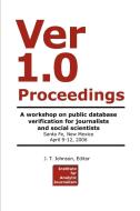 Ver 1.0 Workshop Proceedings di J. T. Johnson edito da Lulu.com