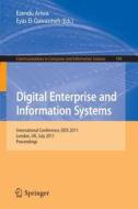 Digital Enterprise And Information Systems edito da Springer-verlag Berlin And Heidelberg Gmbh & Co. Kg