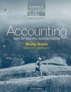 Study Guide Volume I To Accompany Accounting, 3r.ed di Paul D. Kimmel, Jerry J. Weygandt, Donald E. Kieso edito da John Wiley And Sons Ltd