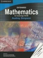 Extended Mathematics For Cambridge Igcse di Audrey Simpson edito da Cambridge University Press