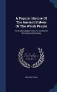 A Popular History Of The Ancient Britons Or The Welsh People di Sir John Evans edito da Sagwan Press