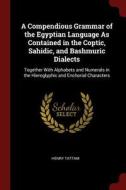 A Compendious Grammar of the Egyptian Language as Contained in the Coptic, Sahidic, and Bashmuric Dialects: Together wit di Henry Tattam edito da CHIZINE PUBN