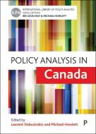Policy Analysis in Canada edito da POLICY PR