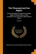 The Thousand And One Nights di Edward William Lane, Edward Stanley Poole edito da Franklin Classics