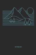 Notebook: Outdoor Mountains Nature Notebook Gift for hikers, mountain bikers, mountaineers, campers and adventurers, wom di Liddelbooks edito da INDEPENDENTLY PUBLISHED