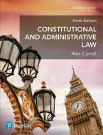 Constitutional and Administrative Law di Alex Carroll edito da Pearson Education Limited