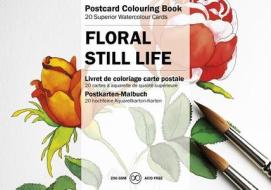 Still Life Flowers: Postcard Colouring Book di Pepin Van Roojen edito da Pepin Press
