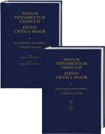 Novum Testamentum Graecum Editio Critica Maior IV 2 Volume Set: Die Katholischen Briefe/Catholic Letters edito da German Bible Society
