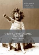 Child Insanity in England, 1845-1907 di Steven Taylor edito da Palgrave Macmillan UK