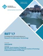 RIIT 2017 di Riit 2017 Conference Committee edito da ACM