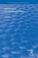Hexachords in Late-Renaissance Music di Lionel Pike edito da Taylor & Francis Ltd