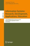Information Systems: Research, Development, Applications, Education edito da Springer International Publishing